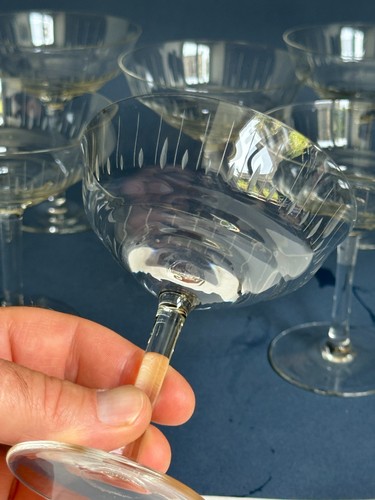Champagne coupes engraved - coupes, in