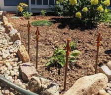 4 Wrought Iron Hose Guard Quad