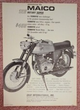 1966 Maico 125 Rotary Super Original Motorcycle Print Ad