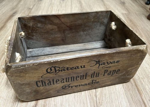 Rustic wooden wine crate - rustic,