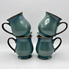4 x Vintage Denby Green Footed