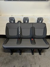Renault Trafic Vauxhall Vivaro Rear Bench Seat+ Bolts+ Seat Belts 2nd Row New