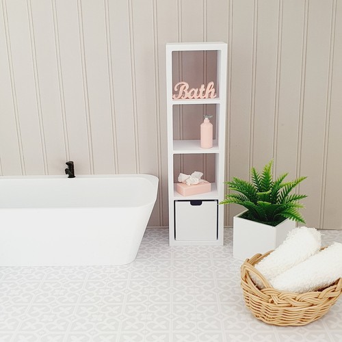 Dolls house modern bathroom - dolls,