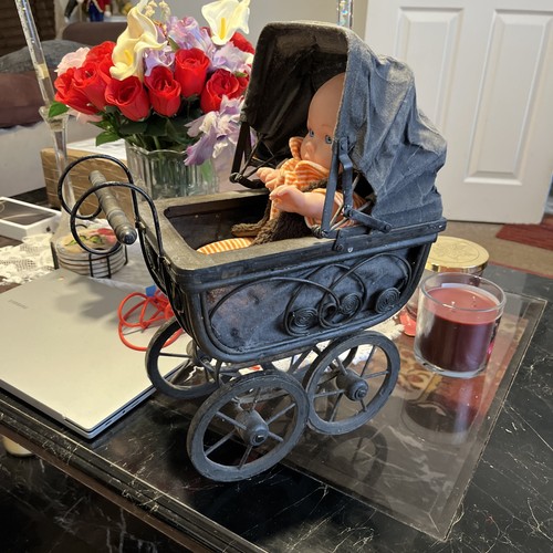 Vtg victorian doll carriage - victorian,