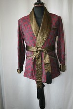 Vintage Burgundy silky crepe