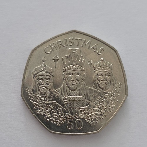 1988 gibraltar christmas 50p - 1988,