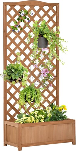 Trellis planter box garden - planter,