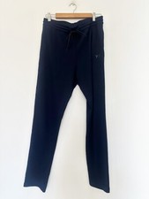 Designer Y3 x Adidas Colab Size L Navy Blue Cotton Blend Women's Tracksuit Pants