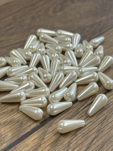 Teardrop beads imitation faux - teardrop,