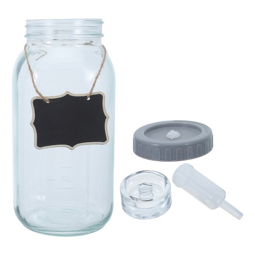 Glass fermentation jar with - fermentation,