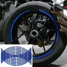 16pcs Blue Car Wheel Hub Rim