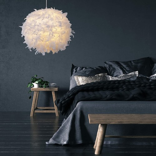 Gigi fluffy feather light - fluffy, light/lamp