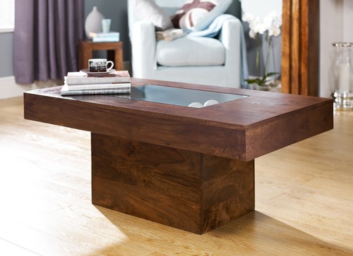 Solid mango wood dakota - solid, pebble