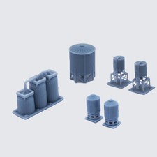 Outland Models Model Railway Landscape Gas Tank / Fuel Tank Track Z 1:220