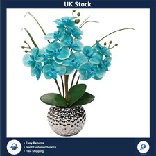 Vibrant Blue Artificial Orchid