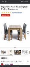 Argos Miami Table & Chairs  Hardly Used
