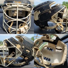 Cooper SK100 JR Ice Hockey Hurling Black Helmet Mask HM40 VTG ANTIQUE YOUTH ??