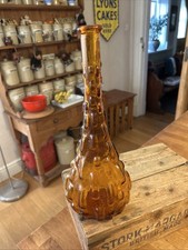 Vintage Amber Glass Lozenge