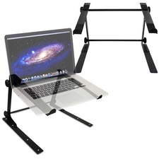 ProX DJ Laptop Stand Pairs - Adjustable Height, Mixer Controller Holder