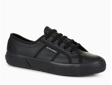 Superga 2750 Black Leather