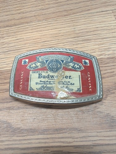 Vintage belt buckle budweiser - vintage,