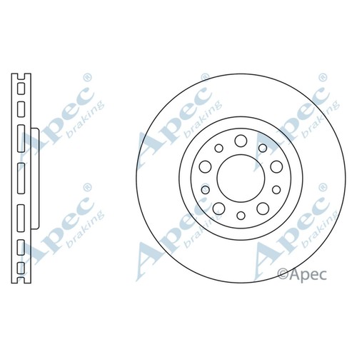 Brake discs vented for jeep - 2x,