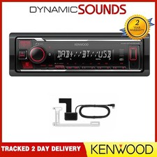 Kenwood KMM-BT408DAB DAB+ Bluetooth USB Aux Radio iPod iPhone Car Stereo