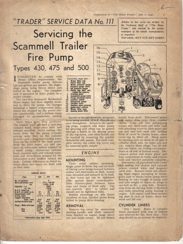 Scammell trailer fire - trailer,