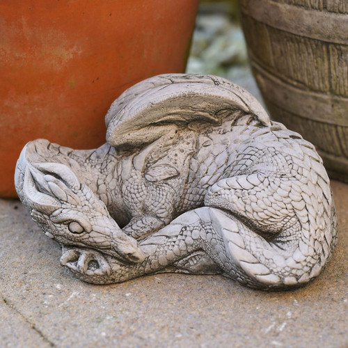 Celtic dragon stone statue - celtic,