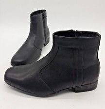 George Oliver Mens Black Side Zip Ankle Boots UK 10