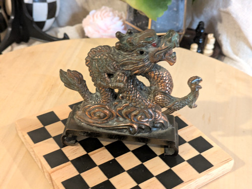 Vintage dragon table lighter - dragon,