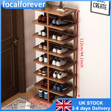 6/8 Tier Vertical Shoe Rack Tall Shoe Tower Storage Shelf Organizer Shoe Tower
