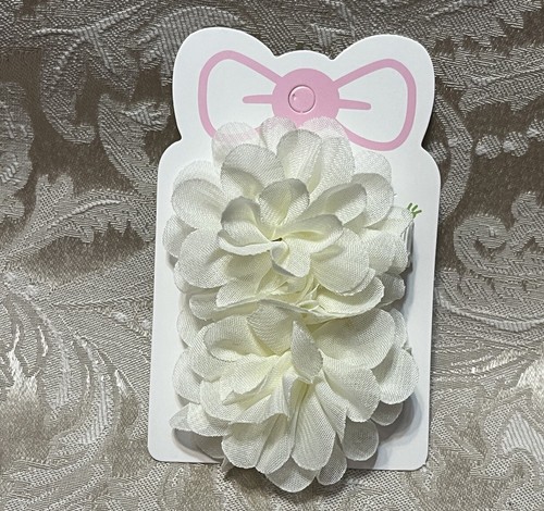 Ivory chiffon flower - chiffon,