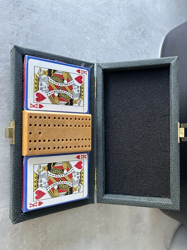 Vintage boxed cribbage set - vintage,