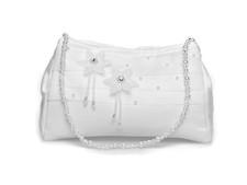 Girl 1st Holy Communion Dolly Bag/Bridesmaid Bridal Handbag,Organza Flowers