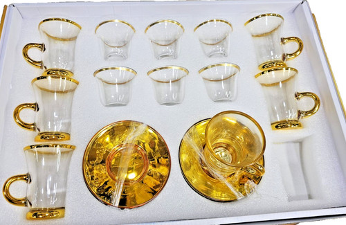 Turkish tea set with - tea, 12
