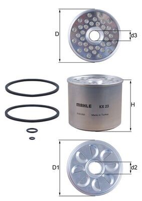 Mahle 23d fuel - mahle, kx