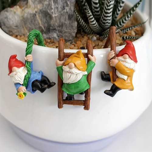 3pc mini garden dwarf hanging - garden,