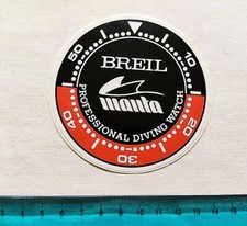 Breil Manta Diving Watch Vintage 80s Old Sticker