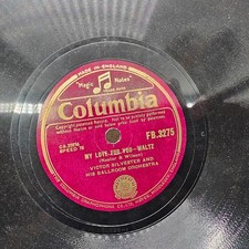 Columbia F.B.3275 Victor Silvester My Love For You / Three Words Of Love 78RPM