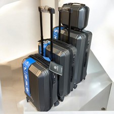 4pcs Suitcase Set ABS Cabin Hard Shell Travel Luggage Trolley 4 Wheels Light
