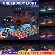 4x RGB LED Under Car Tube