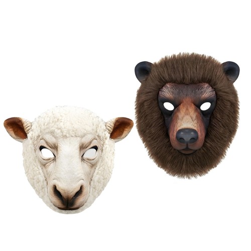 Soft eva animal face mask - eva,