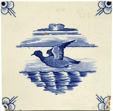 Fireplace Tile Blue & White