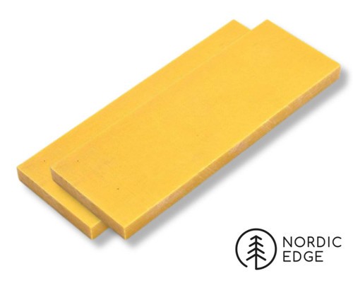 Yellow micarta handle scales - yellow,