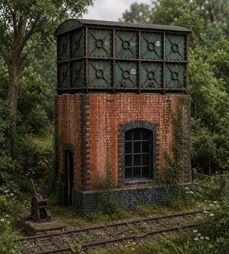 Water tower model - (n-gauge),