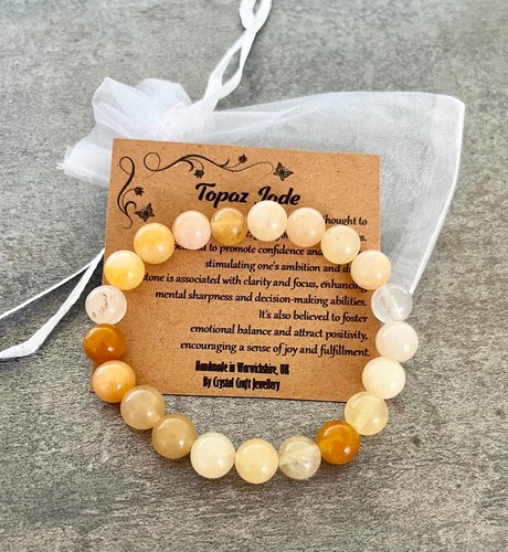 Topaz jade bracelet stretch - topaz,