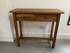Laura Ashley Milton Oak Console Table 2 Drawer. Collect From Sidmouth