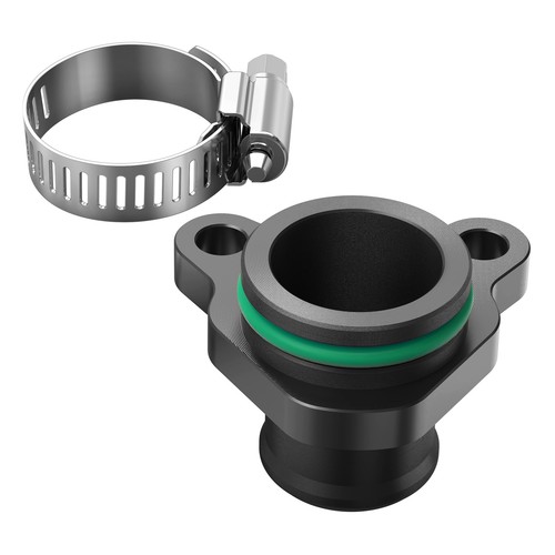 Aluminum coolant port flange - coolant,