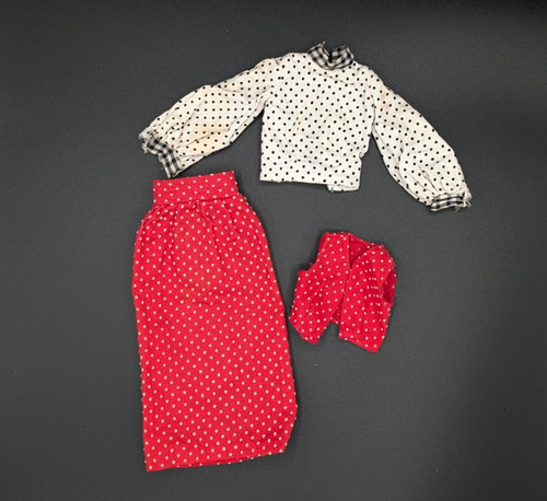 Vintage barbie outfit red - outfit, &